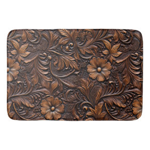 Alfombrilla De Baño Faux Leather