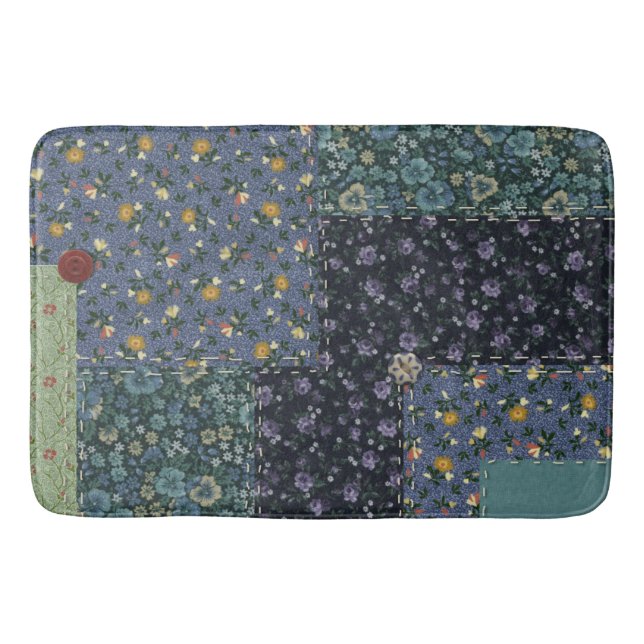 Alfombrilla De Baño Faux Quiled Bath Mat (Anverso)