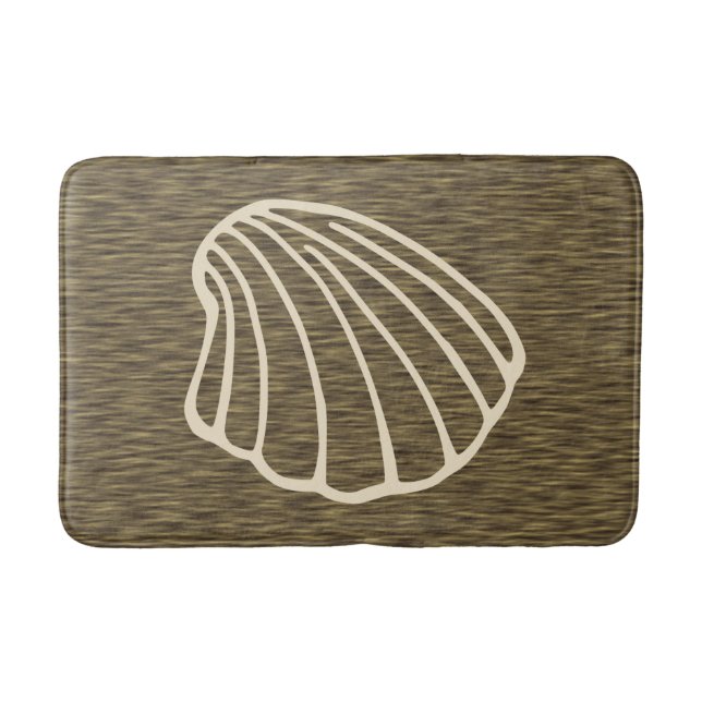 Alfombrilla De Baño Faux Wood Summer Beach Bath Mat Rug (Anverso)
