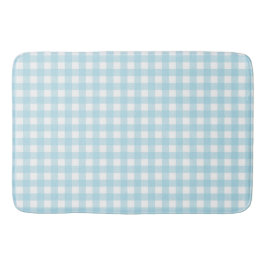 Alfombrilla De Baño Faye y Lauren Baby Blue Gingham