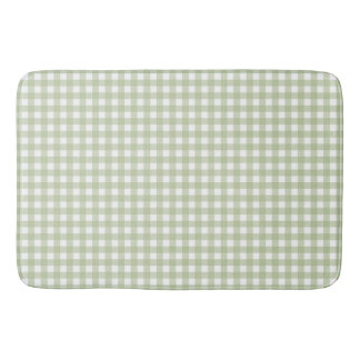 Alfombrilla De Baño Faye y Lauren Green Gingham 1