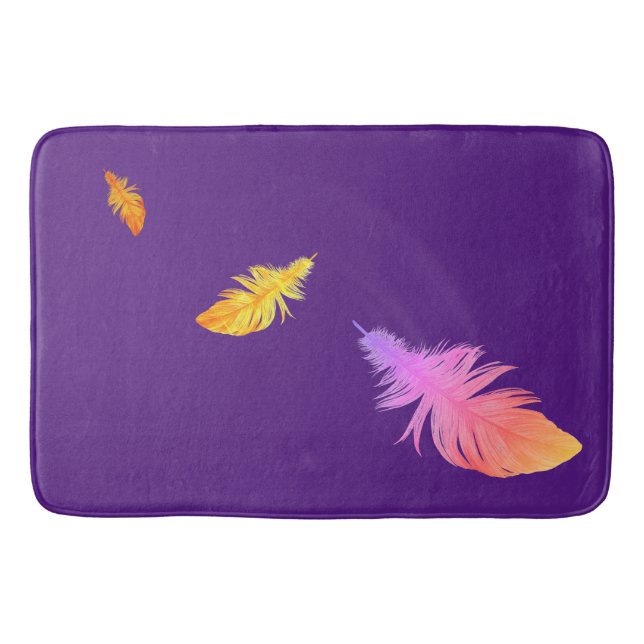 Alfombrilla De Baño Feathers Design Bath Mat (Anverso)