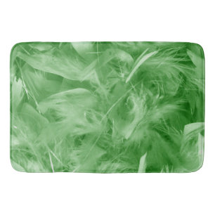 Alfombrilla De Baño Feathers verdes