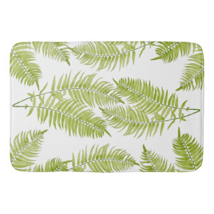 Alfombrilla De Baño Feathery Fern en una tina de baño