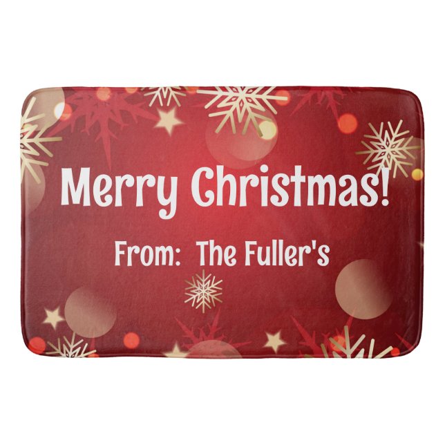 Alfombrilla De Baño Felices Navidades Feliz Navidad Destitución (Anverso)