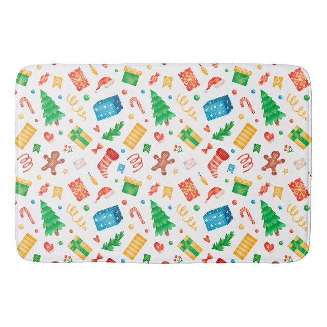 Alfombrilla De Baño Felices Navidades Feliz Navidad Destitución (Anverso)