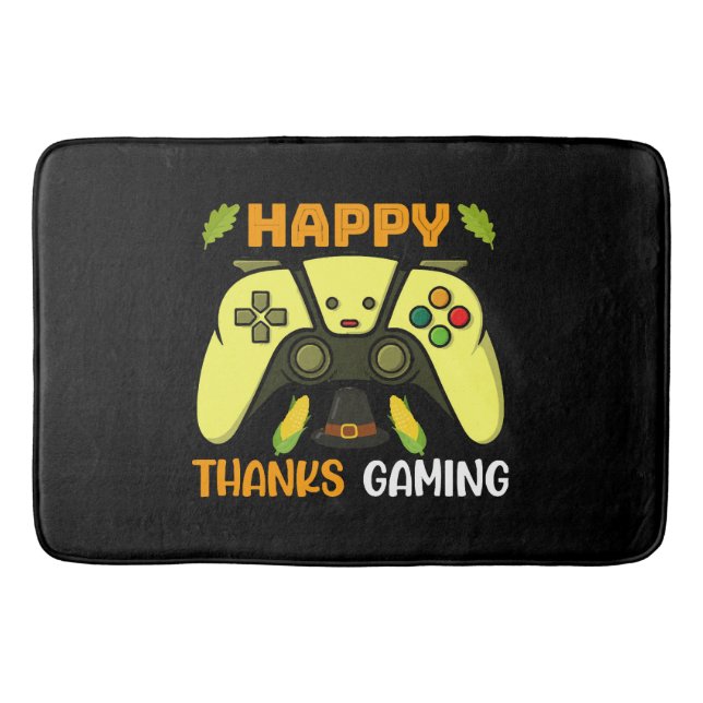 Alfombrilla De Baño Feliz agradecimiento a Gaming Funny (Anverso)