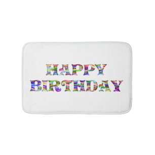 Alfombrilla De Baño Feliz cumpleaños