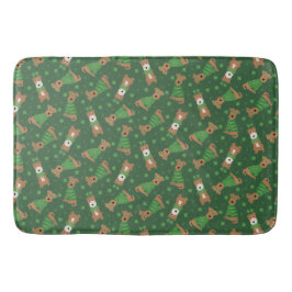 Alfombrilla De Baño Feliz Día de San Patrón Perros de la Fox Terrier