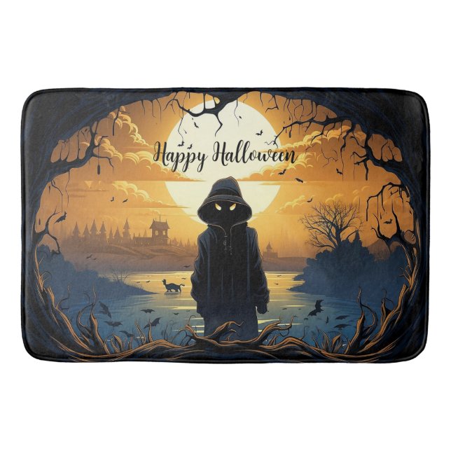 Alfombrilla De Baño Feliz Halloween Bath Mat (Anverso)