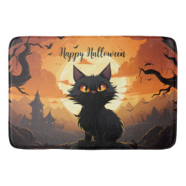 Alfombrilla De Baño Feliz Halloween Bath Mat