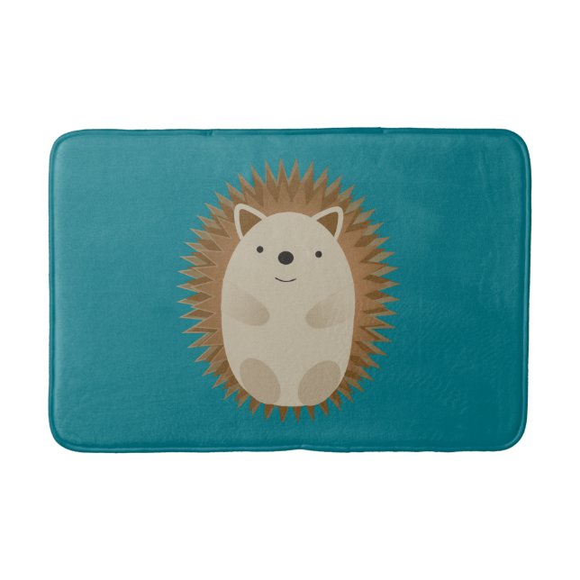 Alfombrilla De Baño Feliz Hedgehog (Anverso)