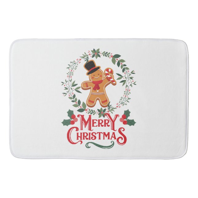 Alfombrilla De Baño Feliz Navidad (Anverso)
