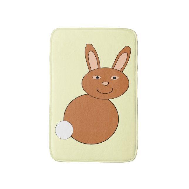 Alfombrilla De Baño Feliz Navidad Bunny Bath Mat (Frente vertical)