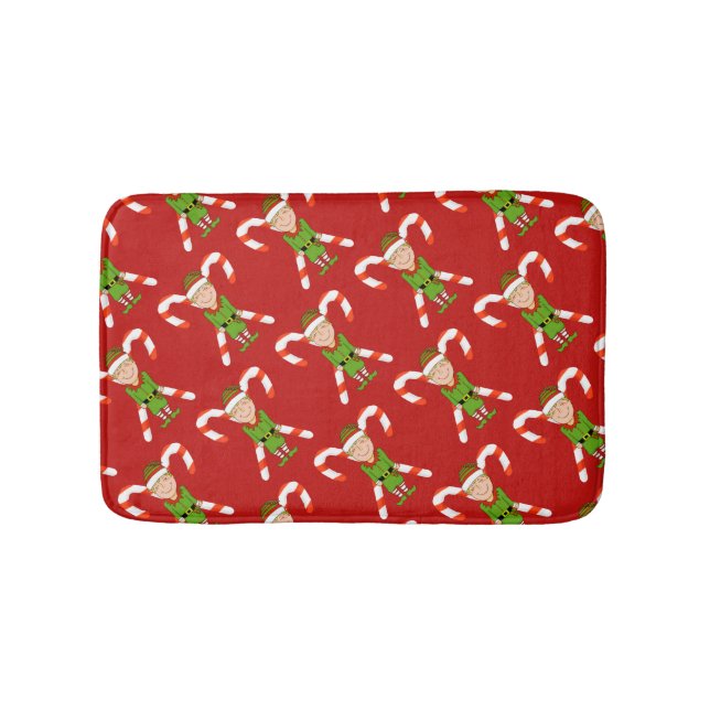 Alfombrilla De Baño Feliz Navidad Elf Bath Mat (Anverso)