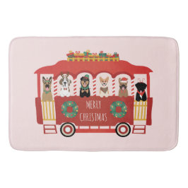 Alfombrilla De Baño Feliz Navidad en Trolly