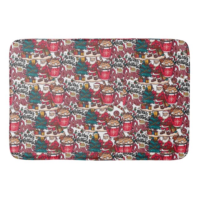 Alfombrilla De Baño Feliz Navidad - Festividad de Navidad (Anverso)