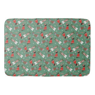 Alfombrilla De Baño Feliz Navidad Grandes perros daneses