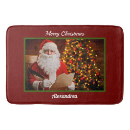 Alfombrilla De Baño Feliz Navidad Santa Claus Felices Fiestas