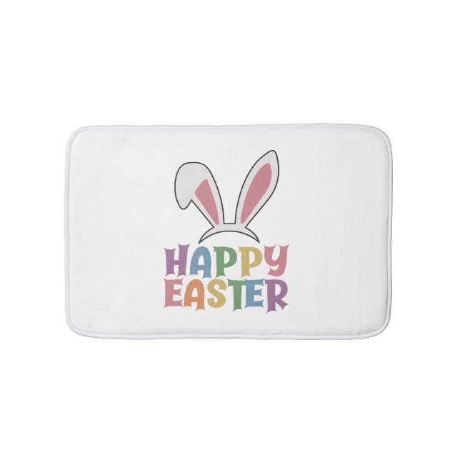 Alfombrilla De Baño Feliz Pascua (Anverso)