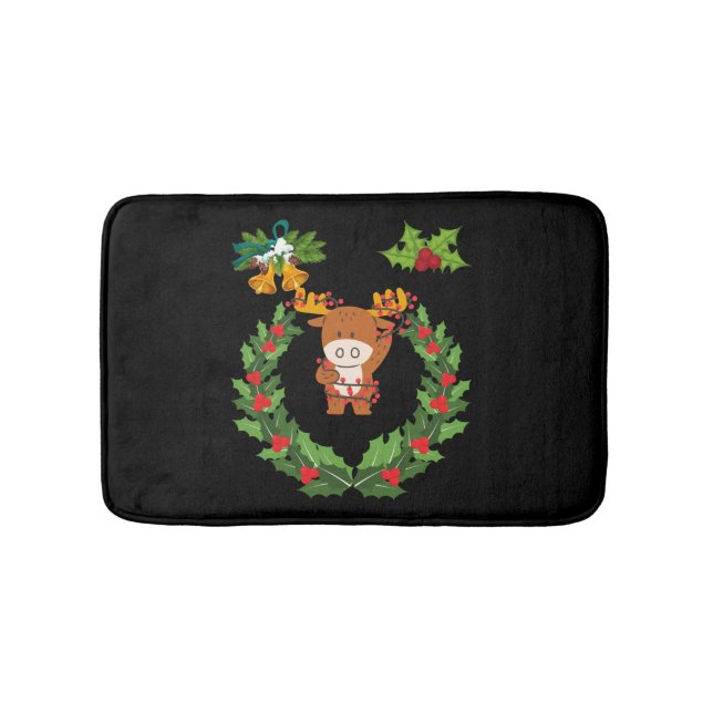 Alfombrilla De Baño Feliz regalo navideño para la familia de los Navid (Anverso)