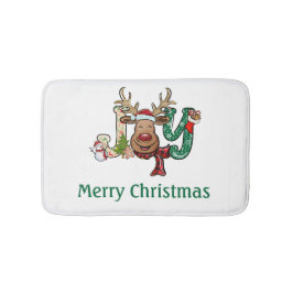 Alfombrilla De Baño Festividad personalizada de Navidades divertidos d