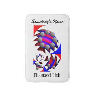 Alfombrilla De Baño Fibonacci 'Fish' por Kenneth Yoncich