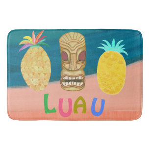 Alfombrilla De Baño Fiesta Tiki Piña Luau
