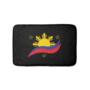 Alfombrilla De Baño Filipinas Filipino Pinoy Bandera