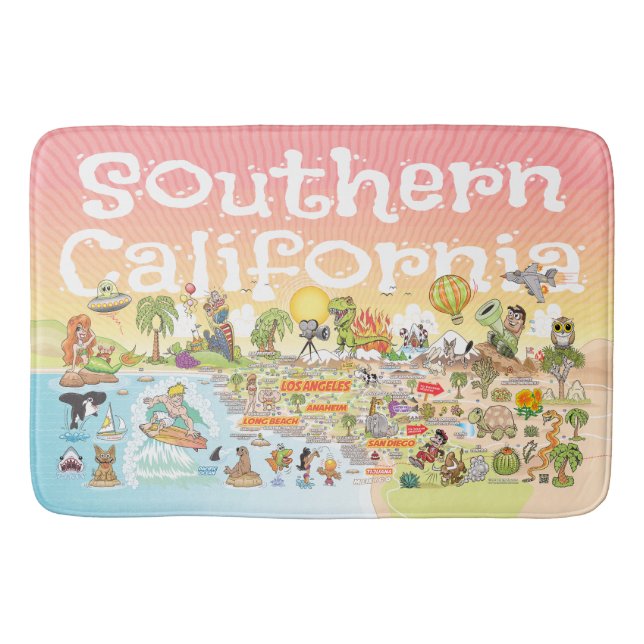 Alfombrilla De Baño Final SoCal Sunset (Anverso)