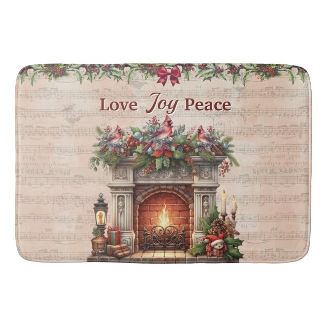 Alfombrilla De Baño Fireplace, Music Notes, and Paris Postmark  (Anverso)