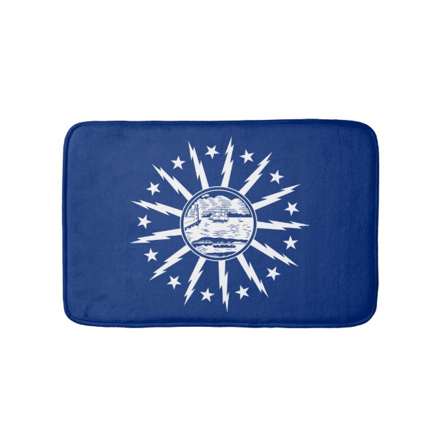 Alfombrilla De Baño Flag of Buffalo, New York Bath Mat (Anverso)