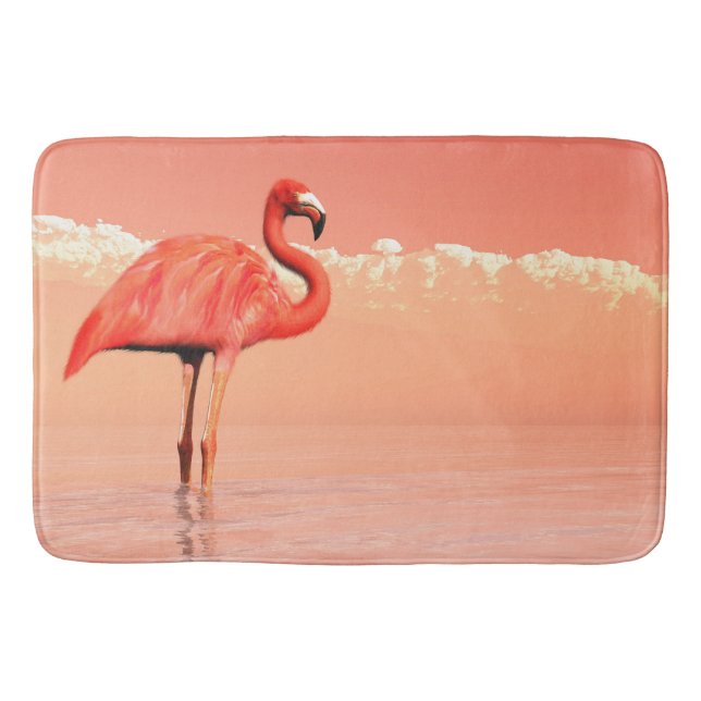 Alfombrilla De Baño Flamenco rosado (Anverso)