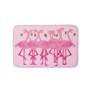 Alfombrilla De Baño Flamencos rosados