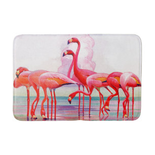 Alfombrilla De Baño Flamencos rosados de Francisco Lee Jacques