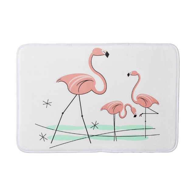 Alfombrilla De Baño Flamingo Ocean Trio 2 bañeras (Anverso)