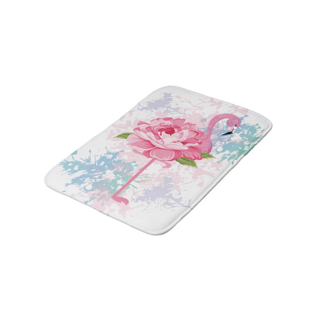 Alfombrilla De Baño Flamingo pintado a mano (Angular)