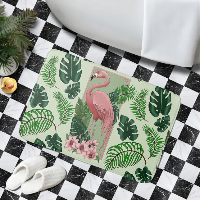Alfombrilla De Baño Flamingo Verde Rosa Sale Lilis (Subido por el creador)