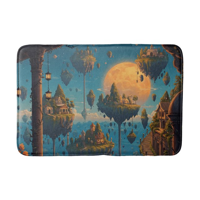 Alfombrilla De Baño Floating Dreamscapes: Surreal Sky Islands (Anverso)
