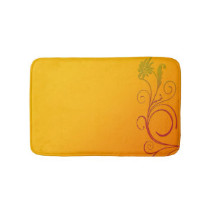 Alfombrilla De Baño Flor anaranjada