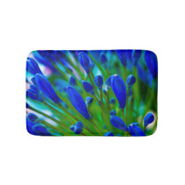 Alfombrilla De Baño Flor azul agapanthus Mat