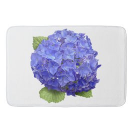Alfombrilla De Baño Flor azul de hidrangea