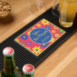Alfombrilla De Baño Flor Bar o Bat Mitzvah<br><div class="desc">Bar o Bat Mitzvah Molded PVC Bar Mat, Flowery Personalize borrando texto y agregando el suyo propio. Elija su estilo de fuente, color y tamaño favoritos. Todos los elementos de diseño se pueden editar y transferir a otros productos de Zazzle. ¡Mazel Tov! Estilo: Moldeado PVC Bar Mat Añadir un toque...</div>