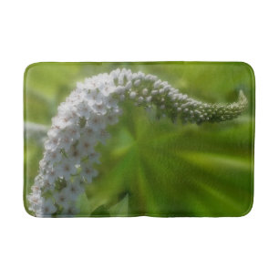 Alfombrilla De Baño Flor blanca ondulada