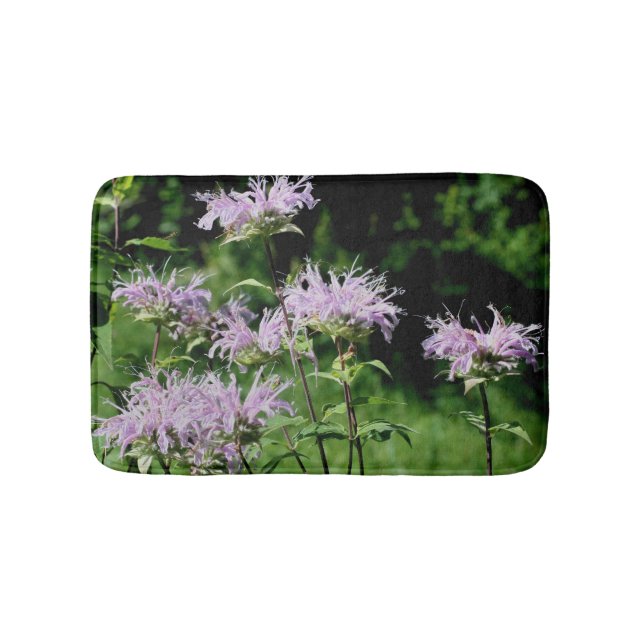 Alfombrilla De Baño Flor de abeja morada salvaje (Anverso)