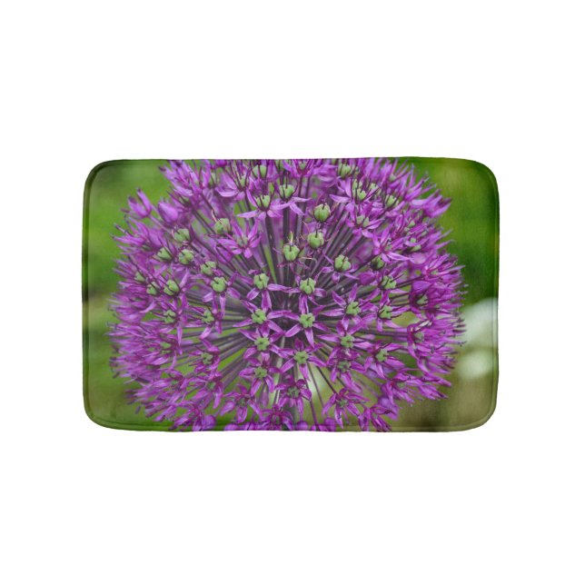 Alfombrilla De Baño Flor de alio morado (Anverso)