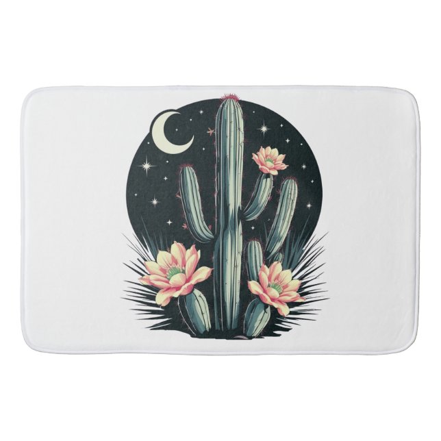 Alfombrilla De Baño Flor de cactus nocturno (Anverso)