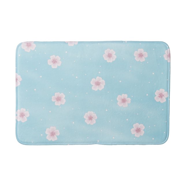 Alfombrilla De Baño Flor de cerezo japonés sakura (Anverso)