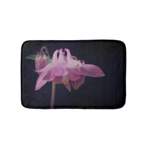 Alfombrilla De Baño Flor De Columba Rosa Intensa Se Acerca