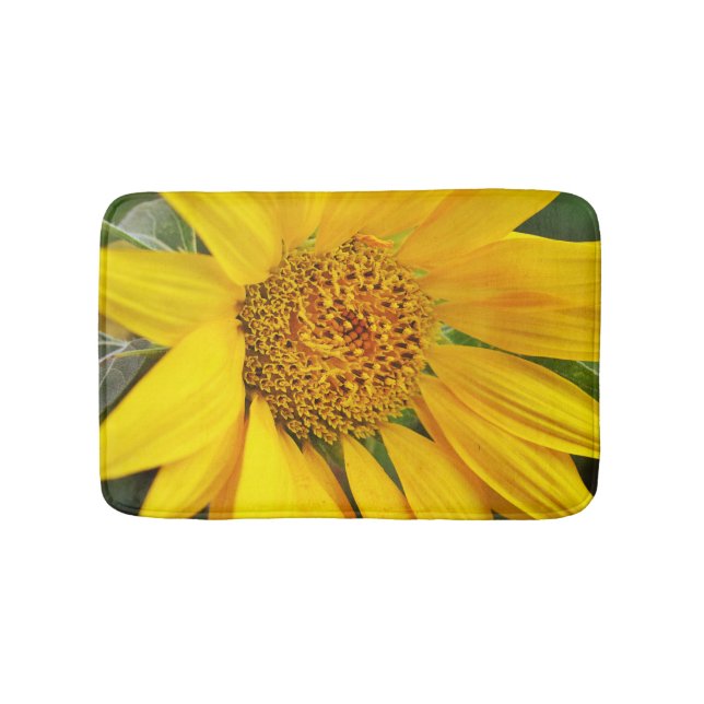 Alfombrilla De Baño Flor de girasol Bathmat Rug (Anverso)